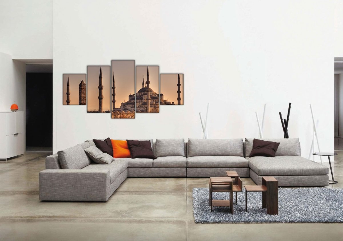 Серый диван Минимализм