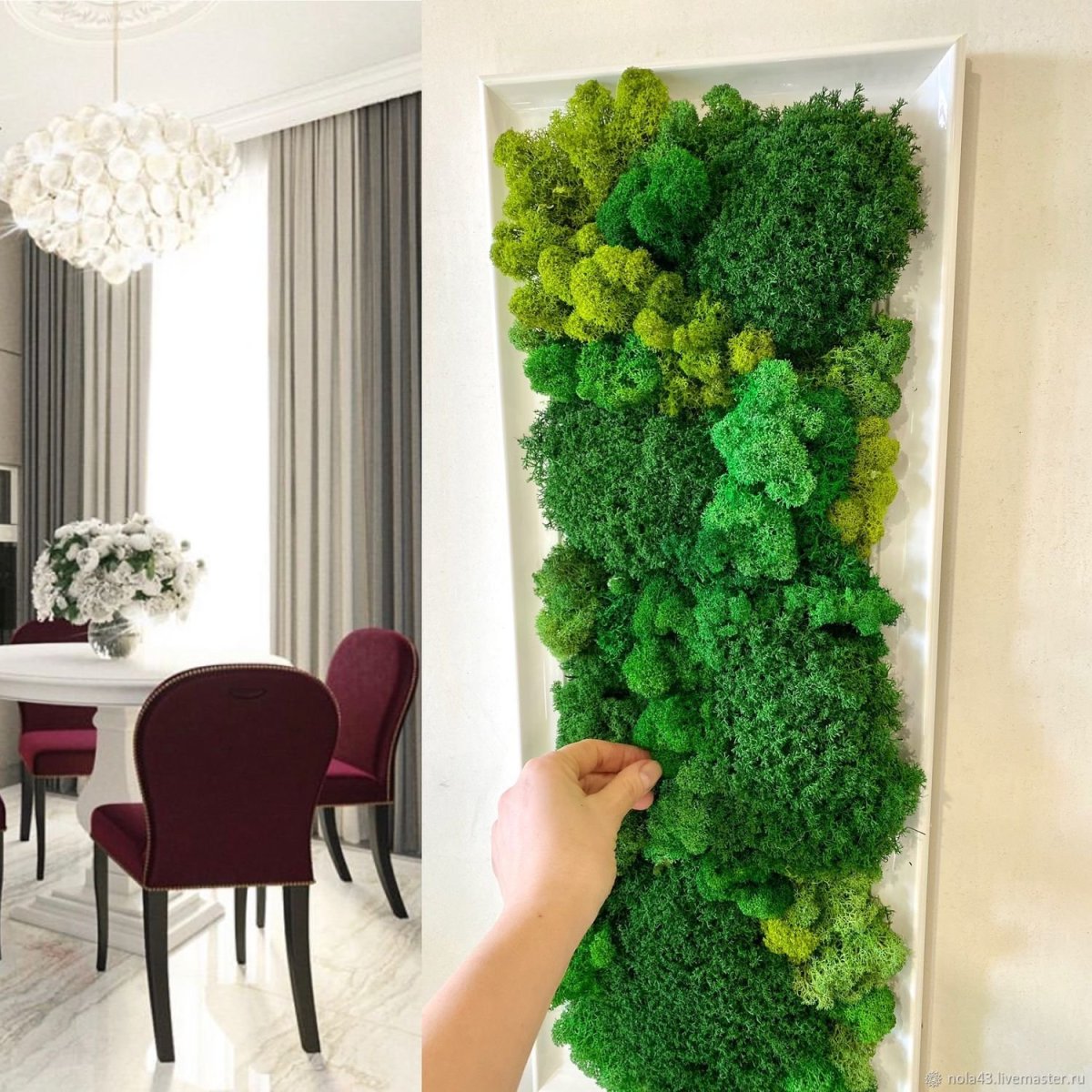 Фитопанно с рамой для вертикального озеленения