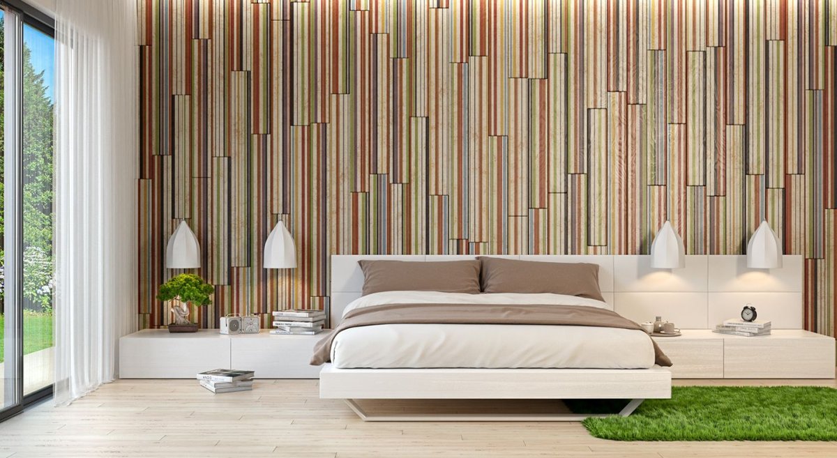 Декоративная стеновая панель из дерева на стену