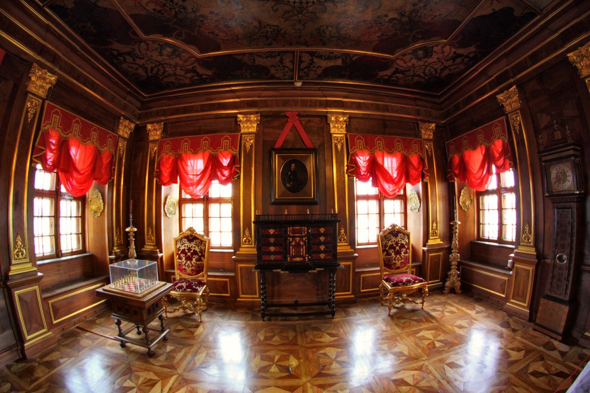 Петергоф дворец голубая гостиная