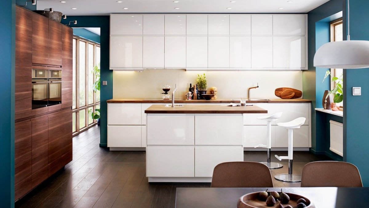 Серая кухня икеа реальные