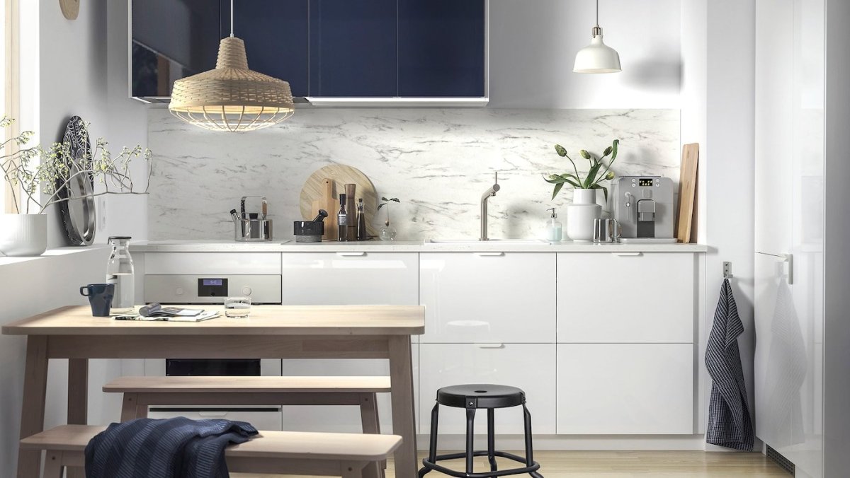 Кухня икеа КНОКСХУЛЬТ зеленая