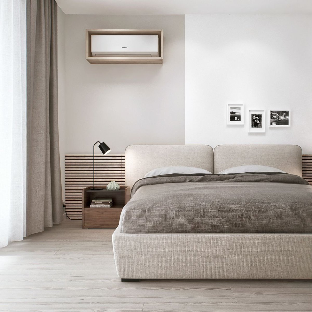 Линейный свет в спальне