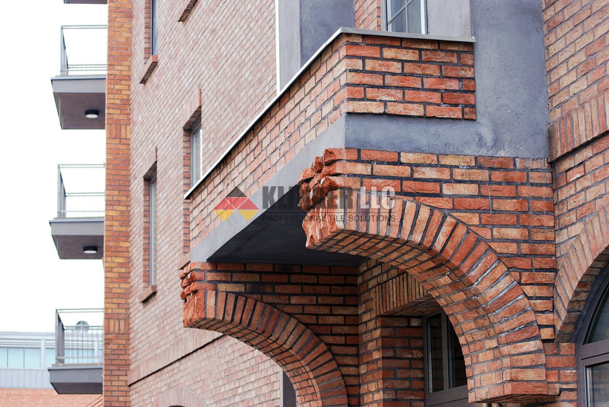 Арка из клинкерного кирпича