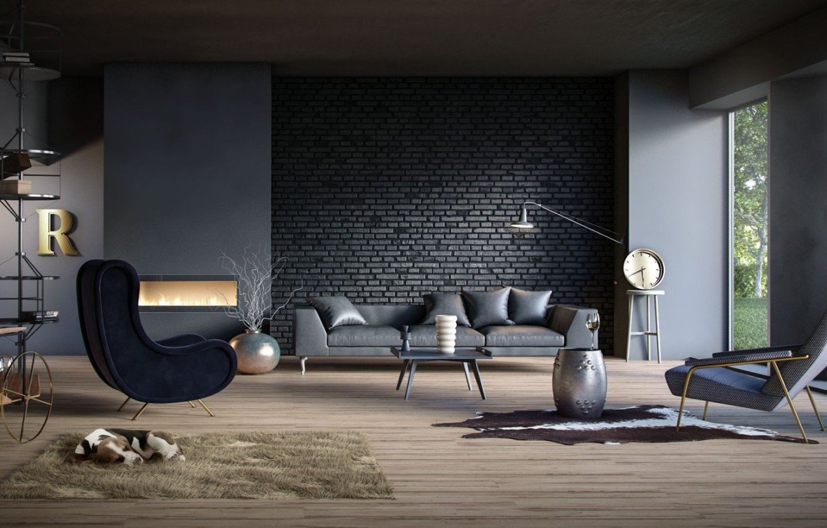 Стильные стены в интерьере