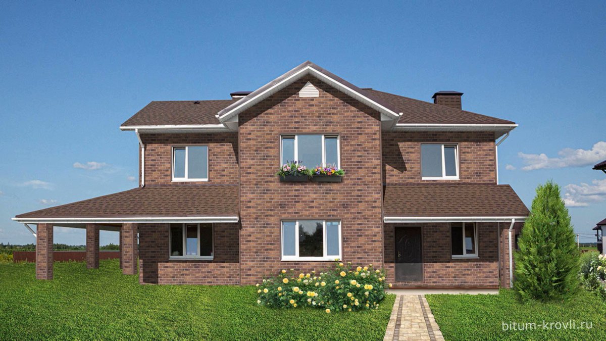 ТЕХНОНИКОЛЬ Hauberk фасадная плитка красный кирпич