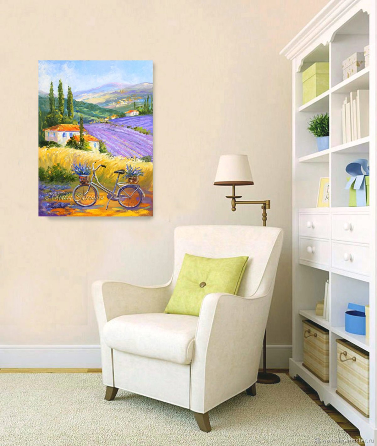 Лаванда картины акрилом