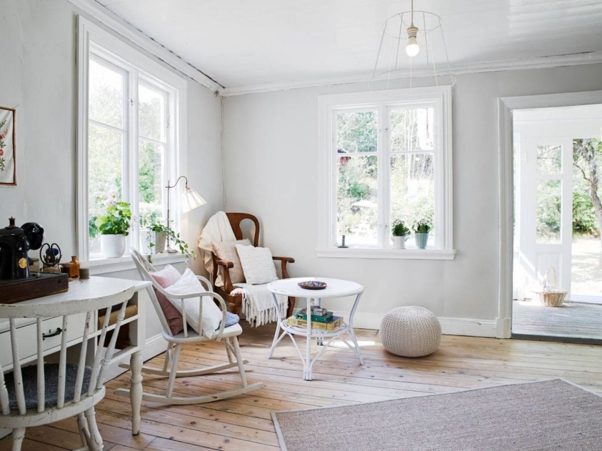 Скандинавский стиль в интерьере загородного дома