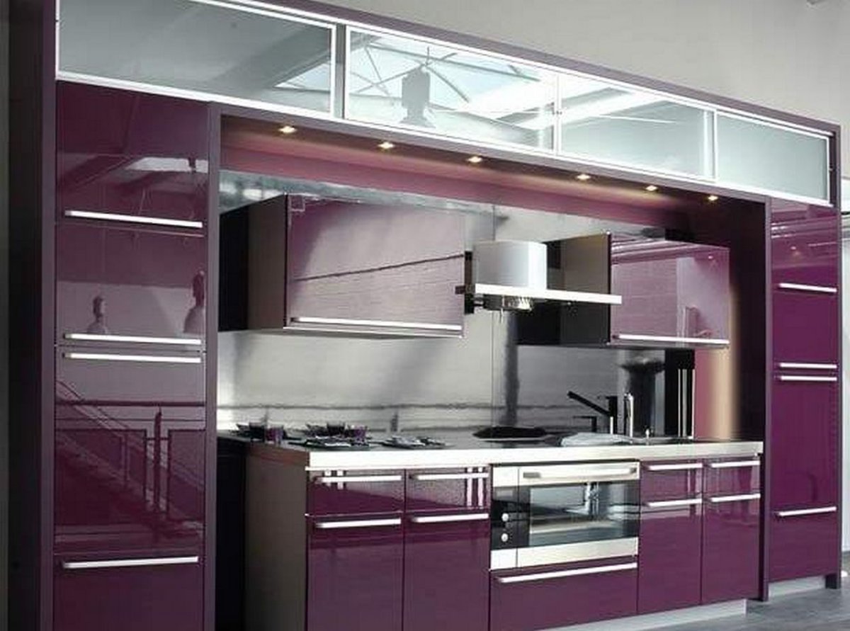 Двухуровневая кухня угловая