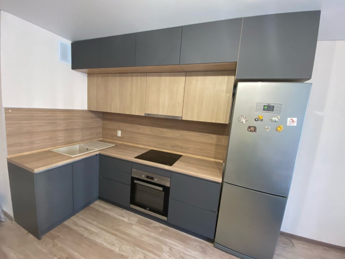 Кухни 2 метра прямые двухуровневая