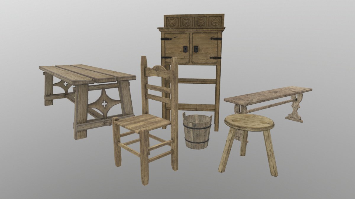 Интерьер в стиле средневековья