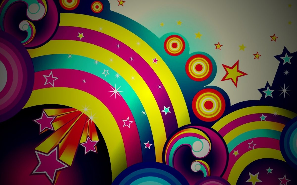 Радужные фоны для фотошопа