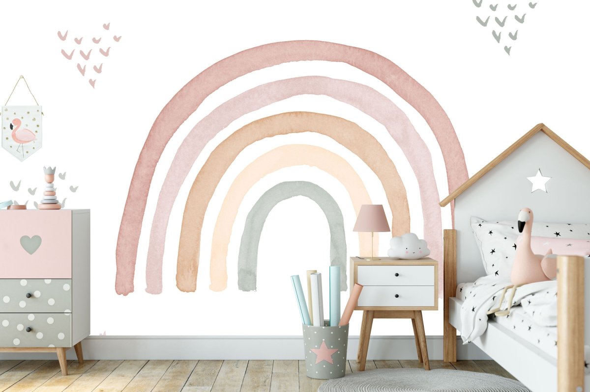 Радужные обои для стен