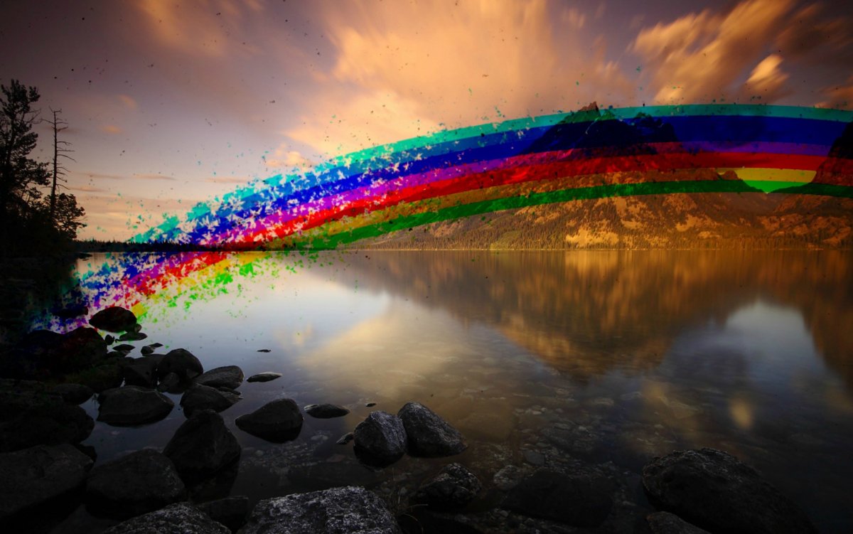 Радужные стены