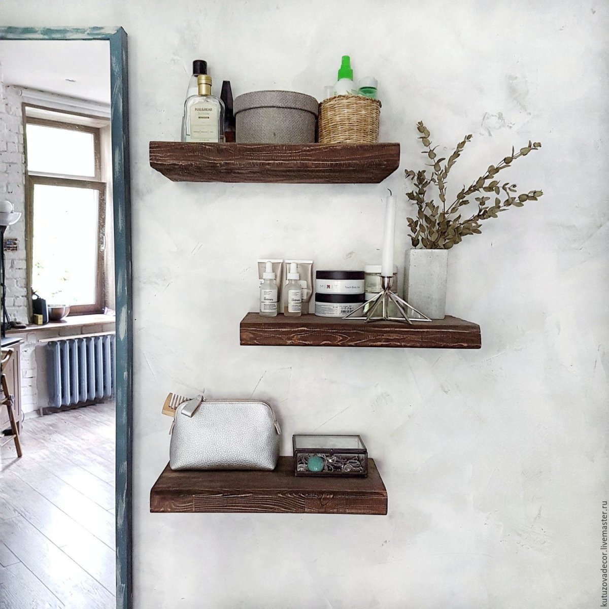 Держатели для навесных полок