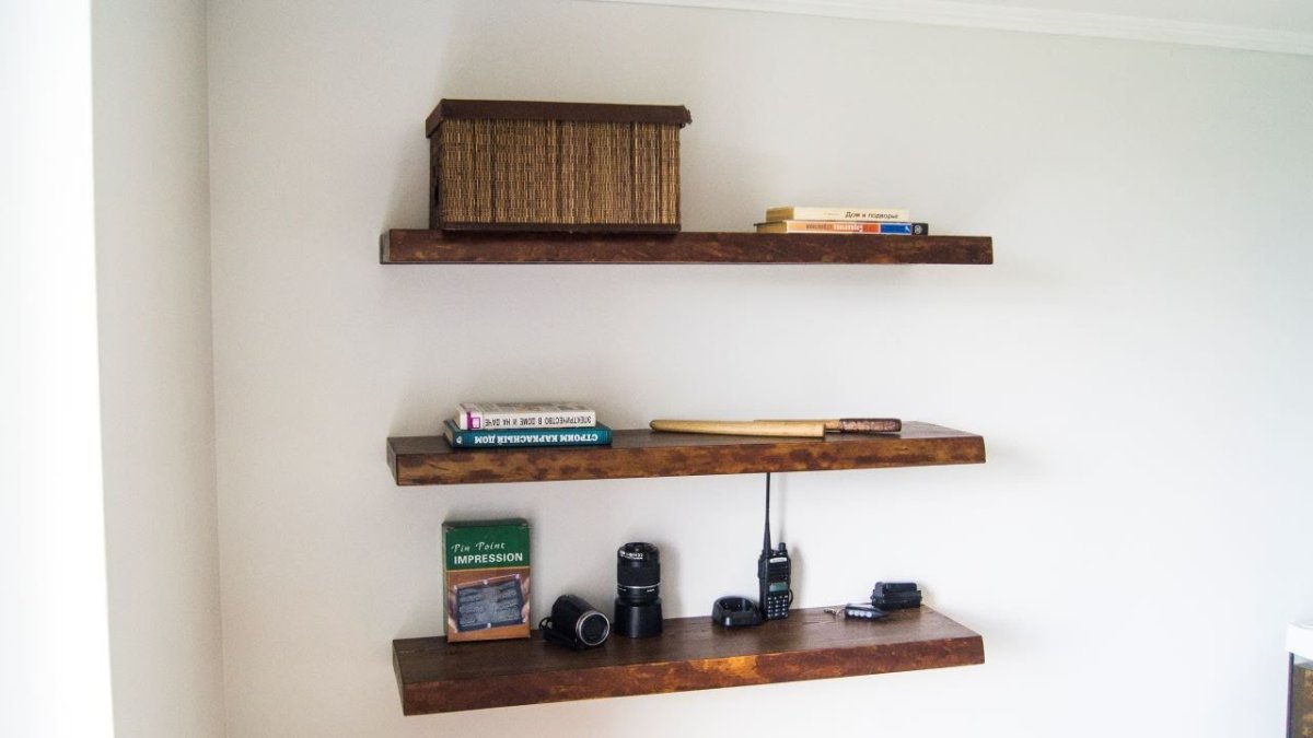 Полка настенная прямая Spaceo, 80х3.8х23