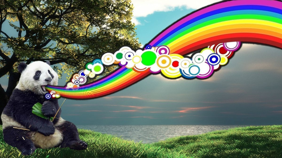 Рисунки на Радужном фоне