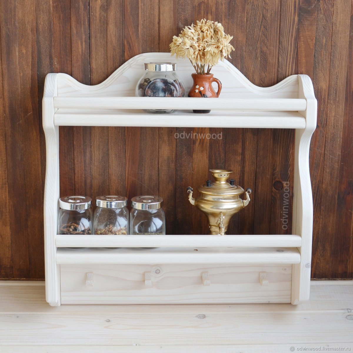 Панно на кухню с полками