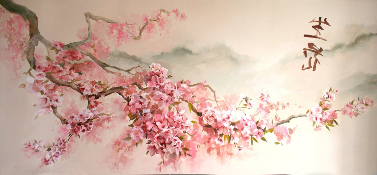 Наклейки на стену Сакура