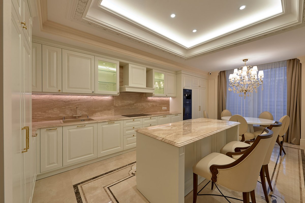 Короб на кухне из гипсокартона