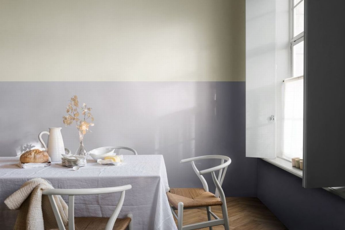 Покраска стен серый