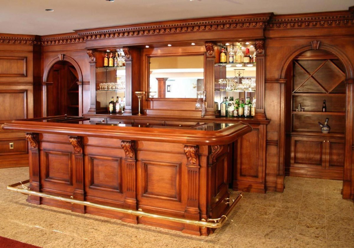 Кухня дерево и камень в современном интерьере