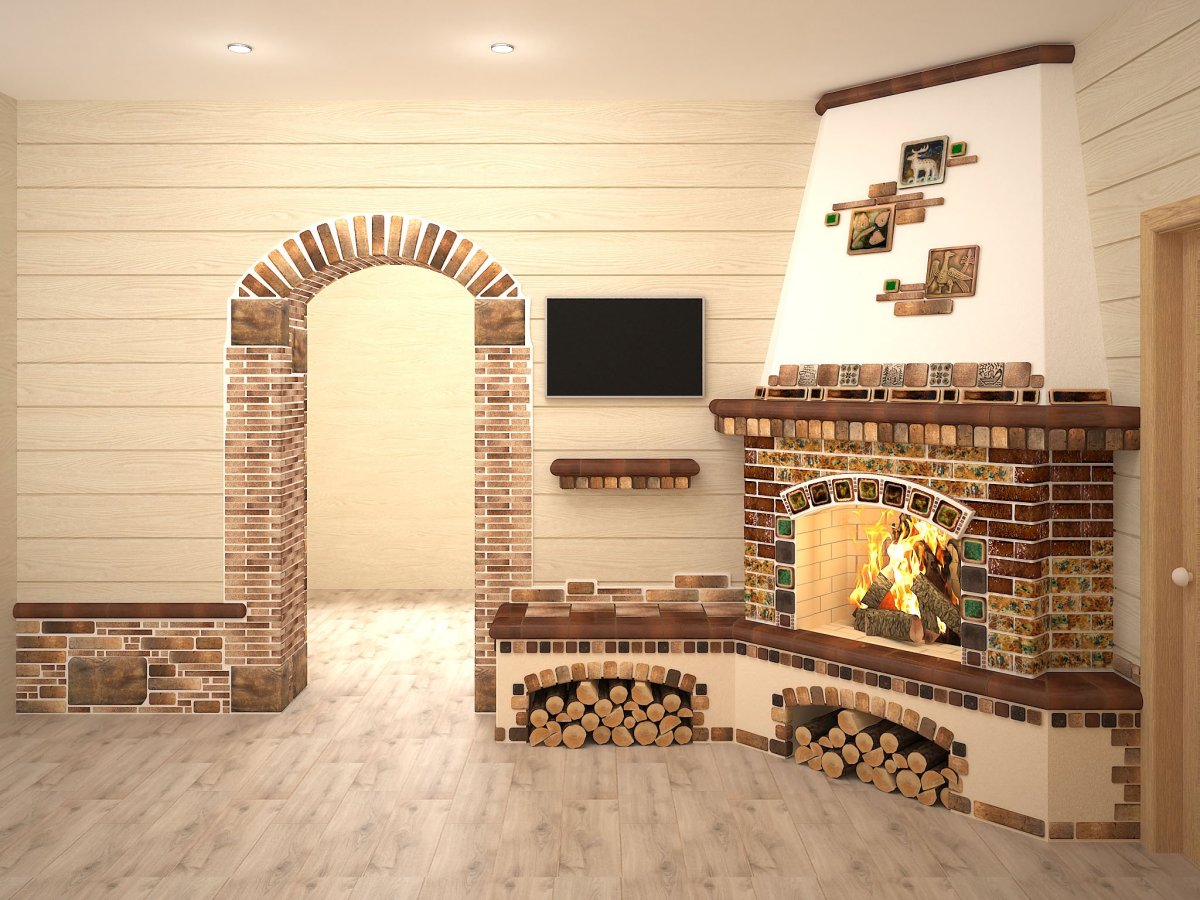 Термостойкая плитка для печей и каминов