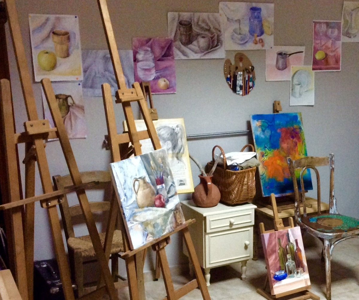 Мокапы с мольбертами