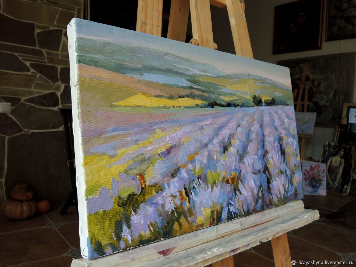 Картина на мольберте