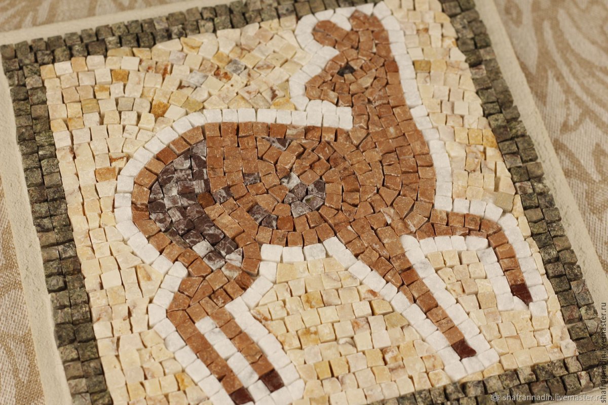 Мозаика панно из натурального камня