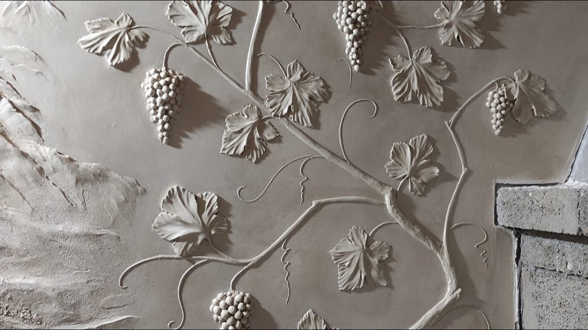 Текстура обои на стене барельеф 3d Max