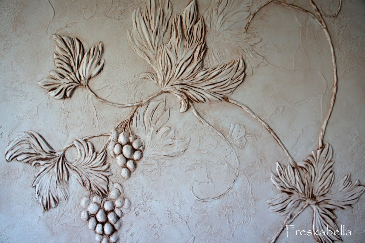 Виноградная лоза декор на стене