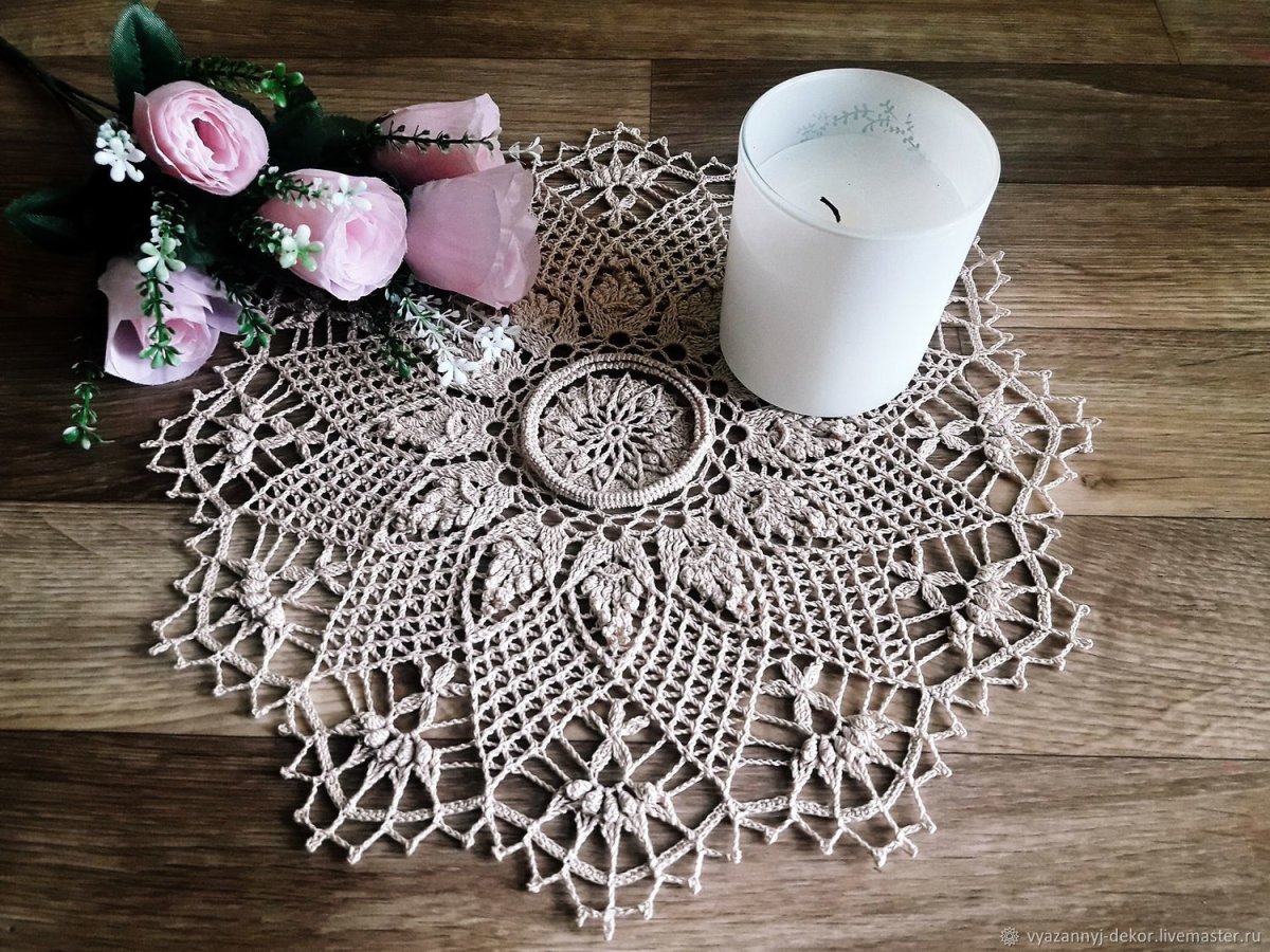 Салфетка овальная лиственница