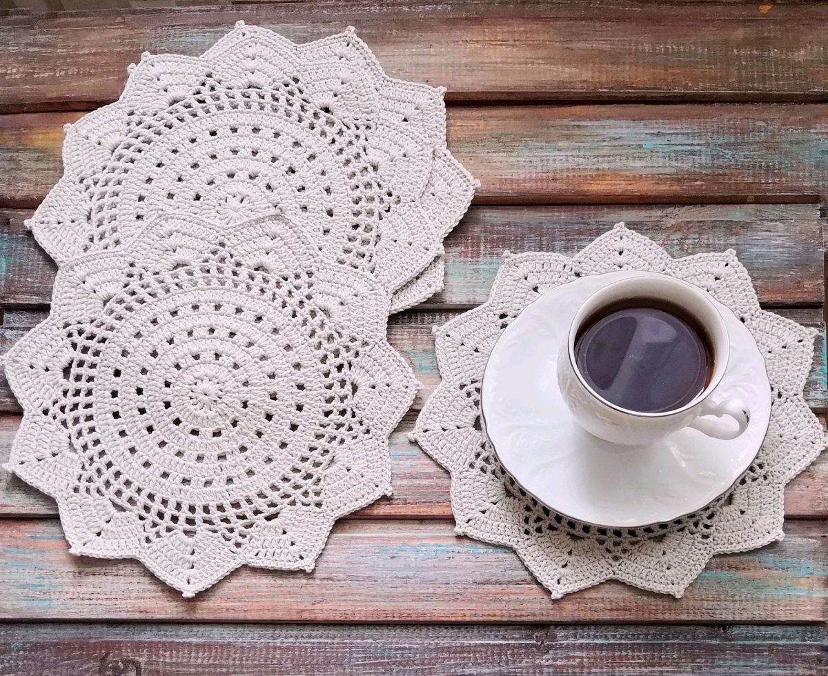 Сказочная салфетка крючком