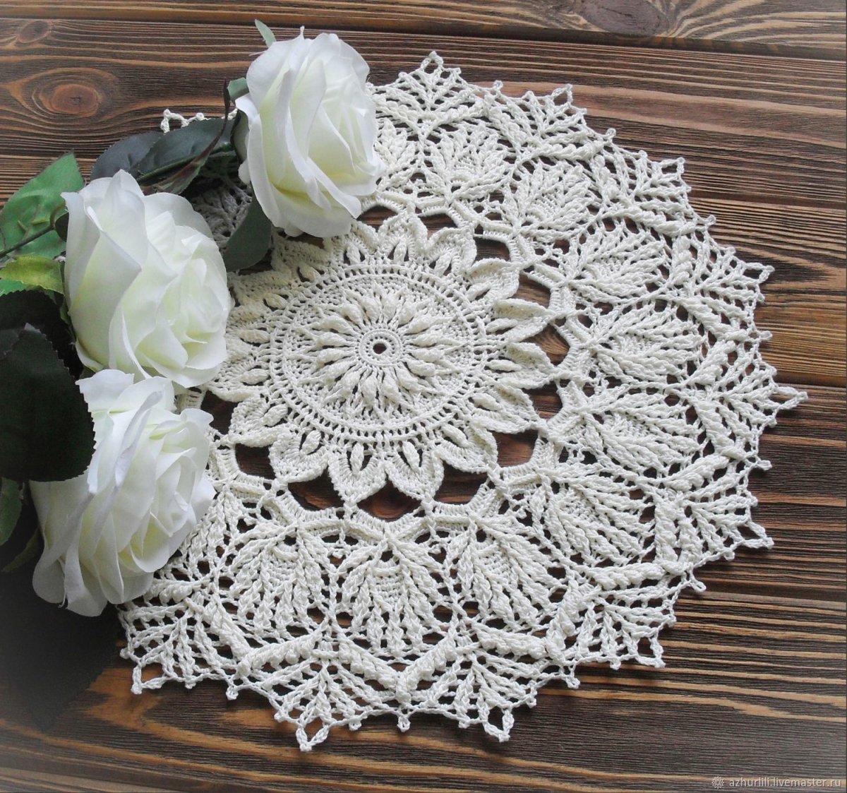 Интерьерные салфетки крючком