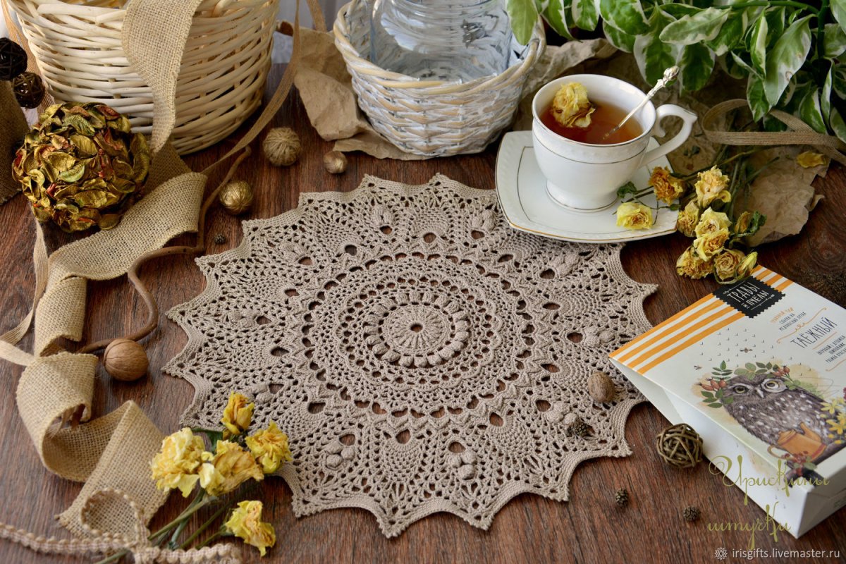 Салфетка морозное кружево