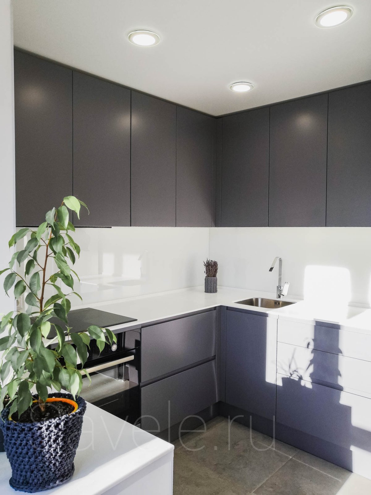 Черная кухня икеа Кунгсбакка