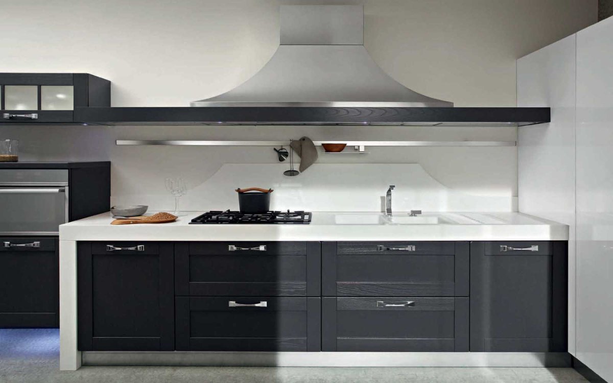 Кухня цвет графит