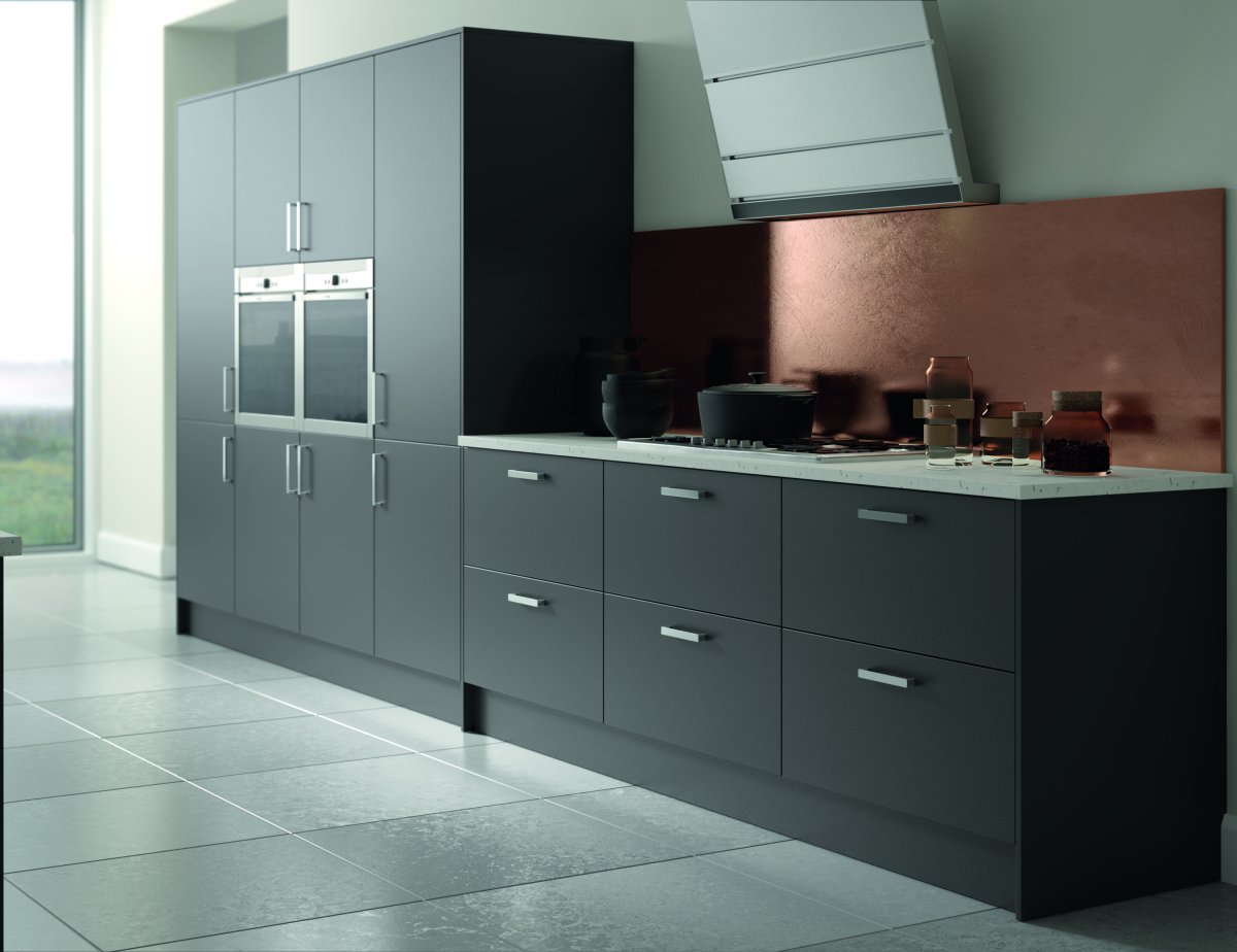 Черная кухня икеа Кунгсбакка