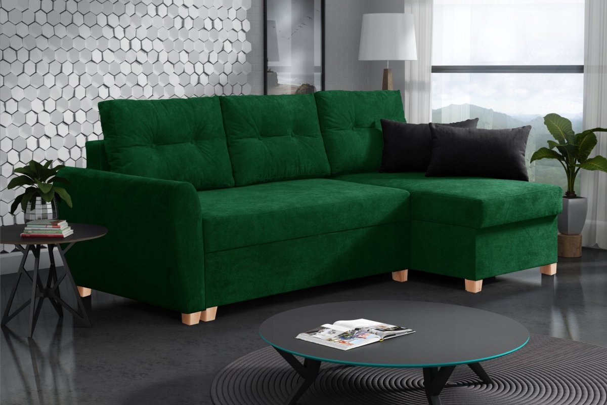 Диван Томас изумрудный
