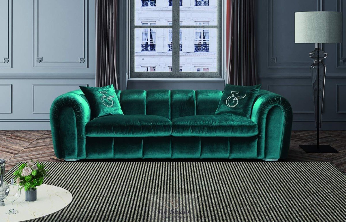 Диван сине зеленого цвета