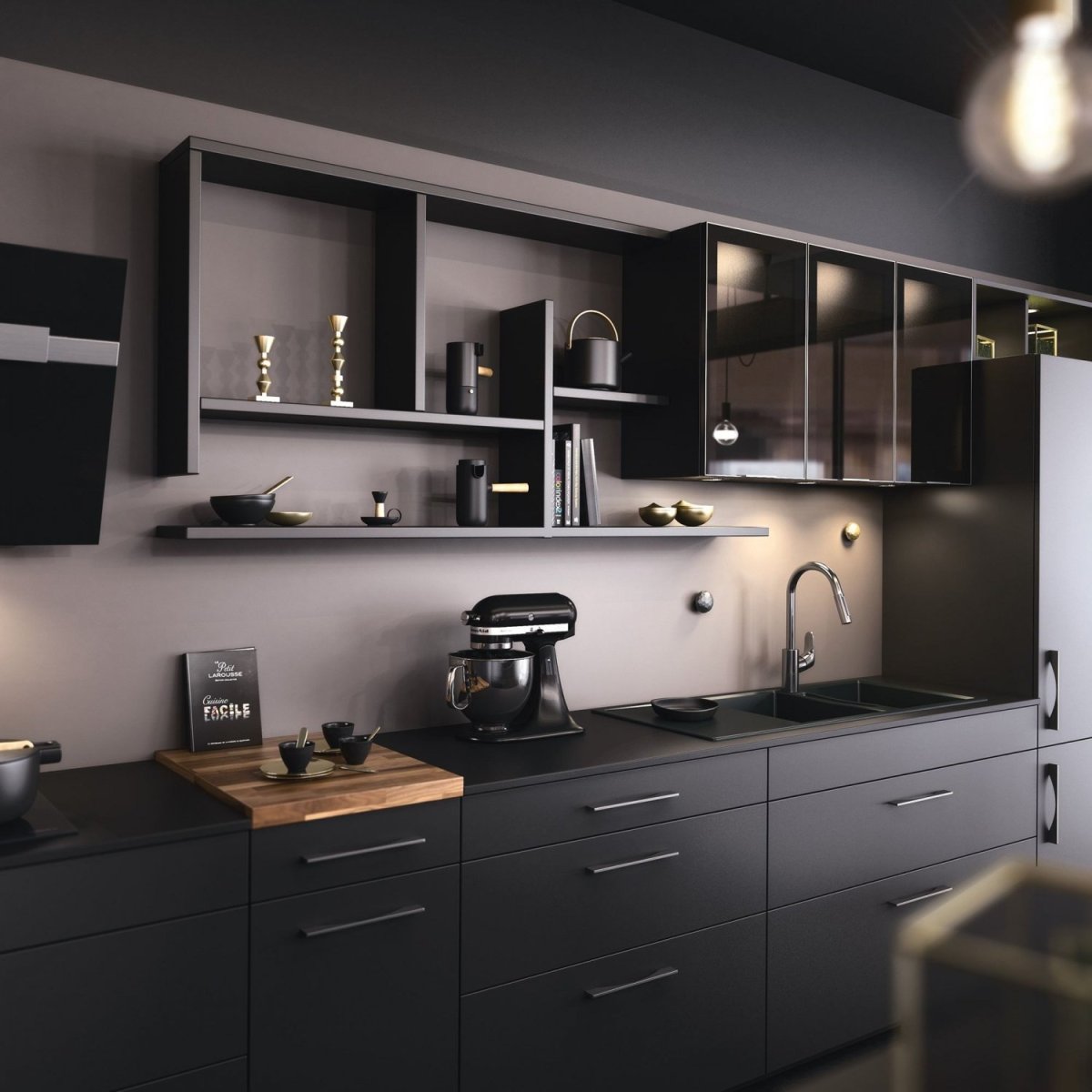 Кухня Мокка антрацит