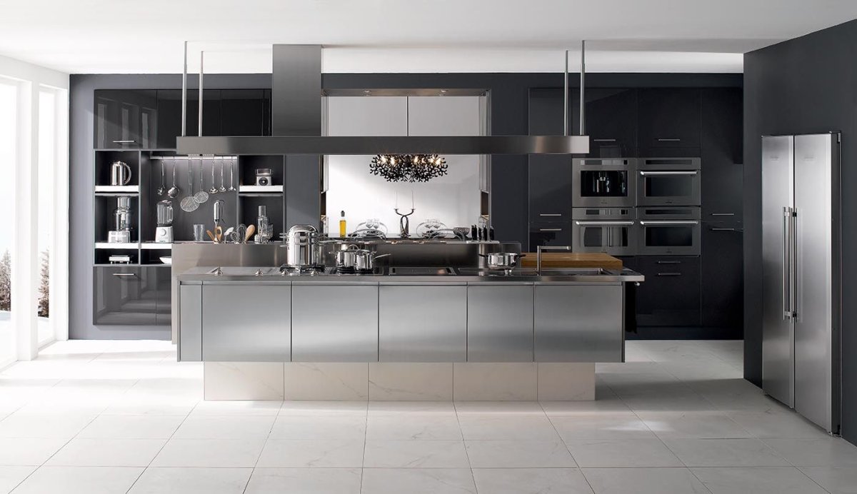 Рехау кухня в цвете антрацит мат