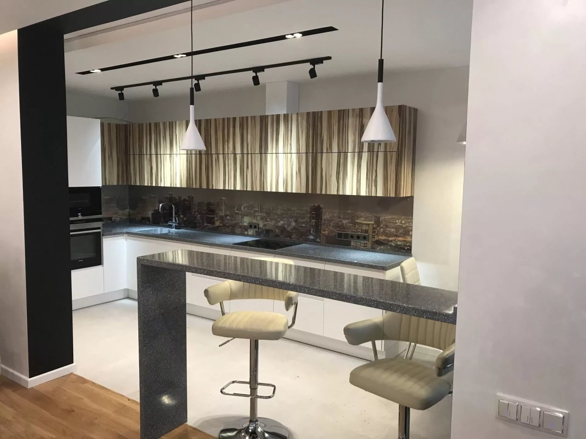 Барные стойки в стиле лофт в квартире