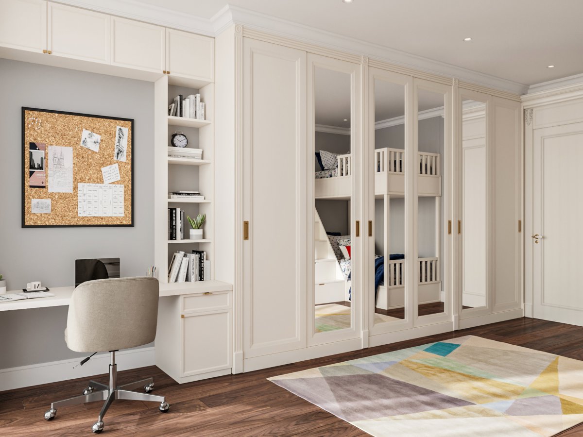 Письменный стол встроенный в шкаф