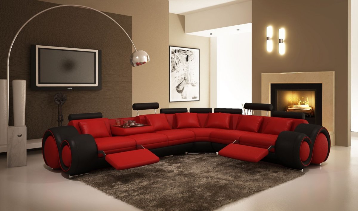 Современный белый диван