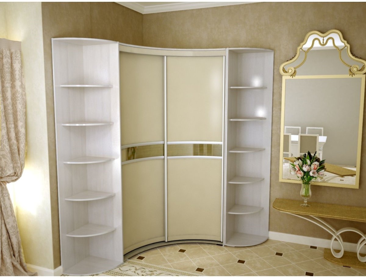 Радиусный шкаф купе