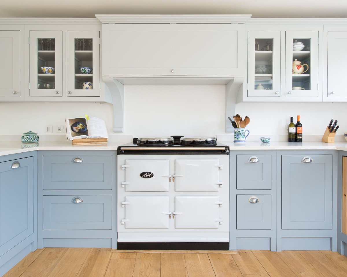 Кухня цвет деним