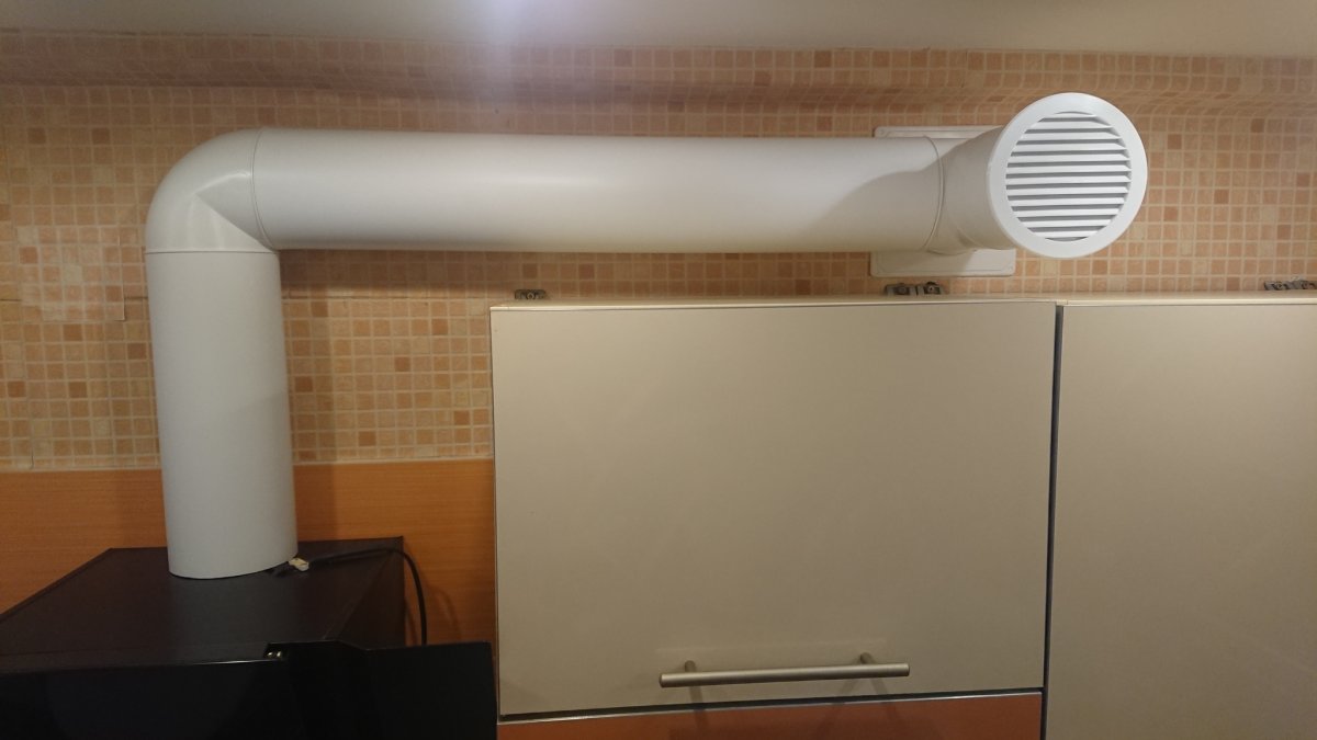 Зонт вытяжной с жироуловителем