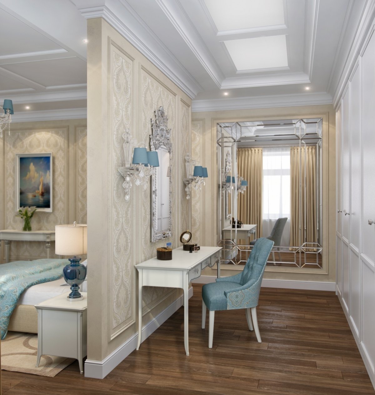 Будуарный интерьер